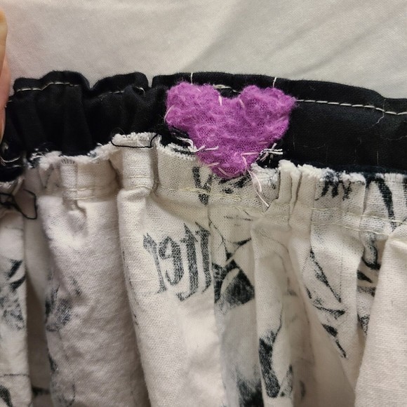 Harry Potter handmade skirt black & white girls size 7/8 23" waist 16" Long - Picture 6 of 8